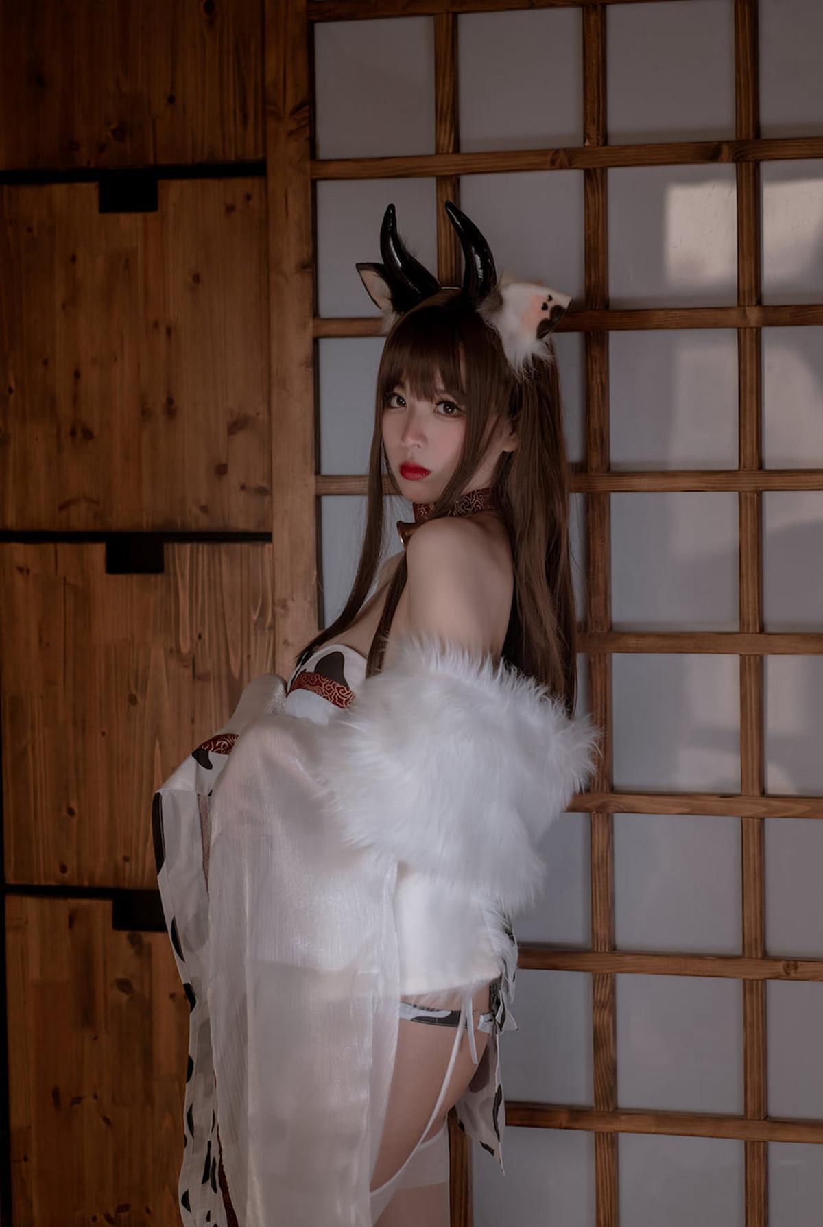 Cosplay 轩萧学姐 牛牛和服 Cow Cow(27)