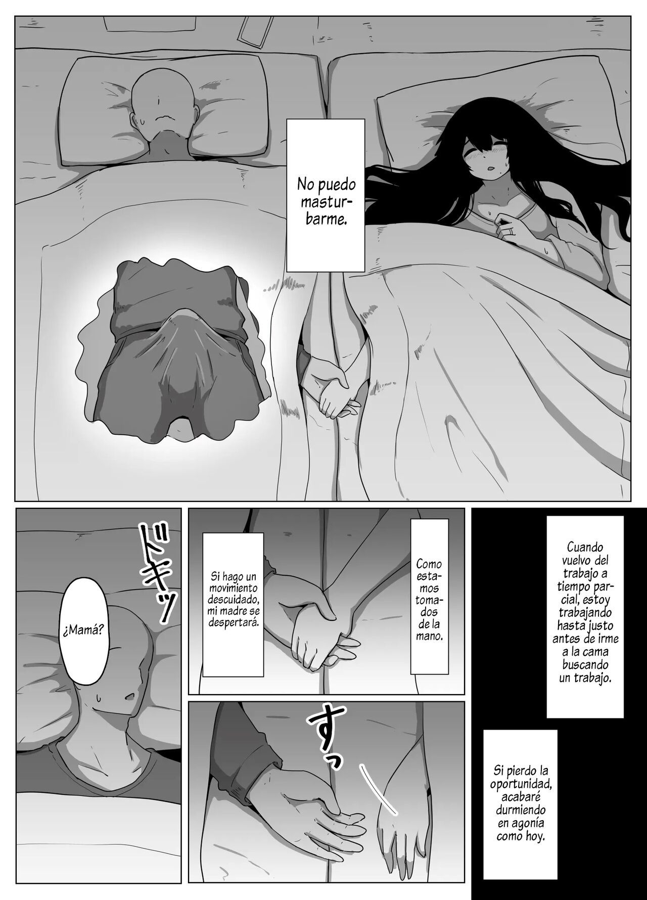 [hahayamoya (moya)] Oyasumi, Okaa-san I  Good Night, Mom I [Spanish]  [Al Chile no Sé Scan]