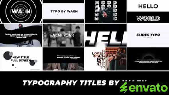 Typography Titles After Effects - VideoHive 38859836