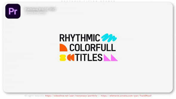 Rhythmic Titles Opener - VideoHive 54207831