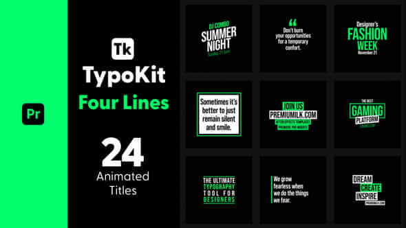 Typo Kit Four - VideoHive 44500821