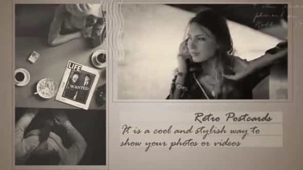 Retro Postcards Slideshow - VideoHive 18979134