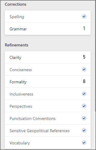 Corrections and refinements