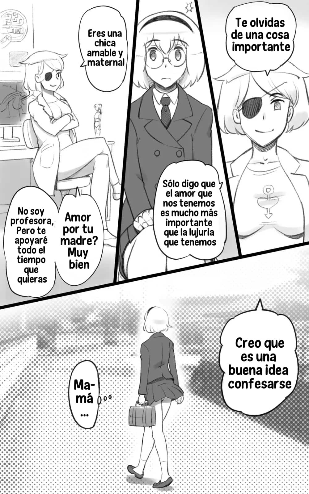 [pink-noise (Mizuiro Megane)] Futakoi ~Futanari Musume wa Mama ni Koi o Suru~ [Spanish]