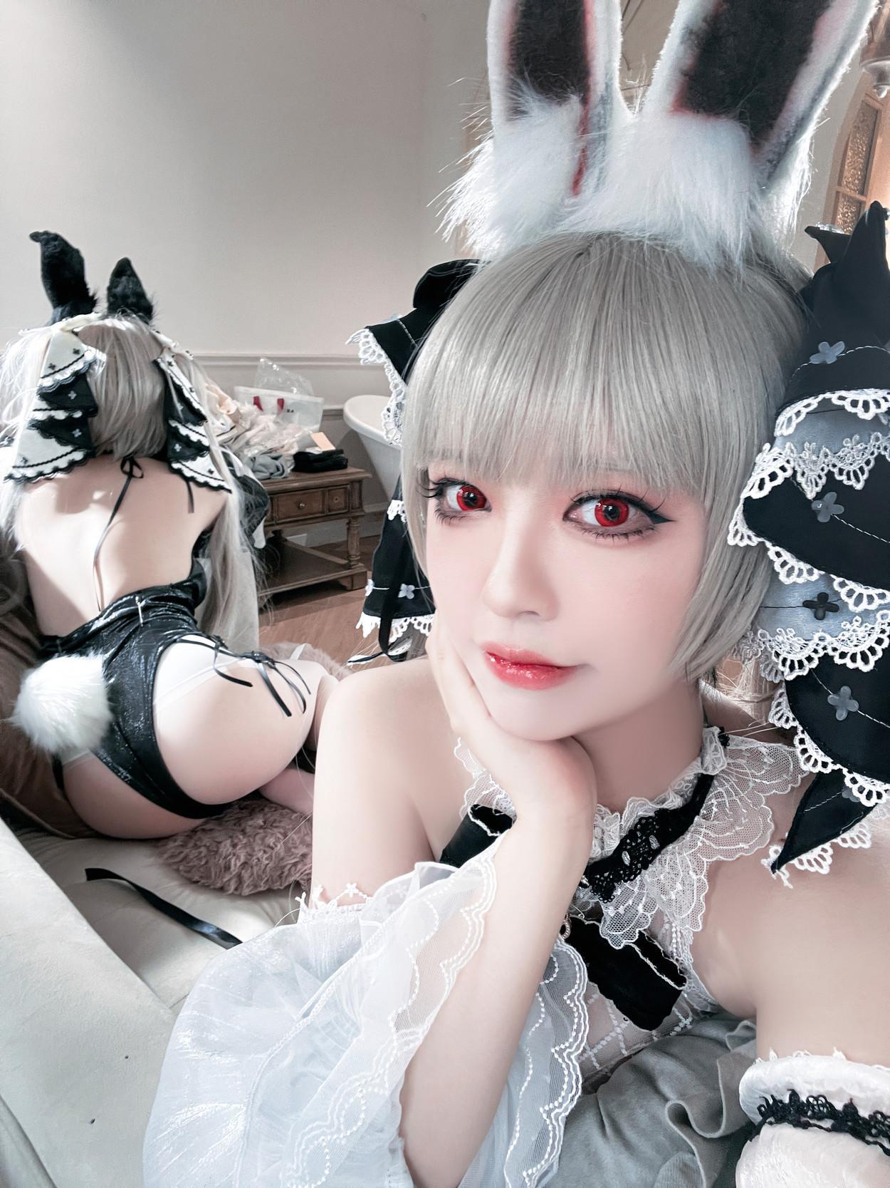 Cosplay 面饼仙儿 & 半半子Banbanko 碧蓝航线 可畏兔兔(56)