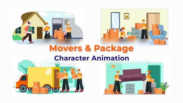MoversAndPackage Character Animation - VideoHive 39741148