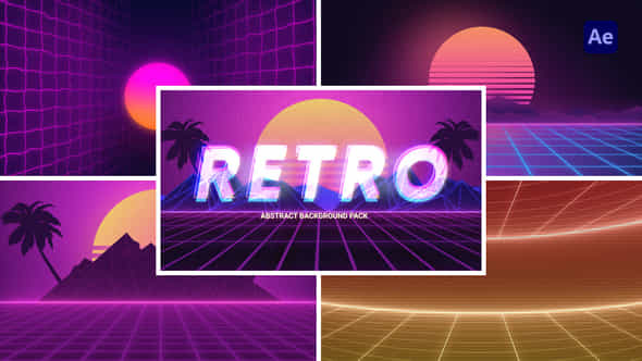 Retro Abstract Background Loop - VideoHive 46484672