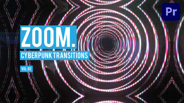 Cyberpunk Zoom Transitions - VideoHive 47927407