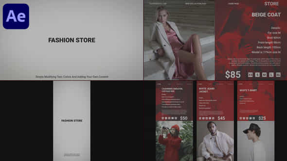 Fashion Store For After Effects - VideoHive 58525138