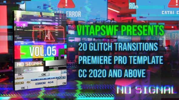 Glitch Transitions - VideoHive 46544773