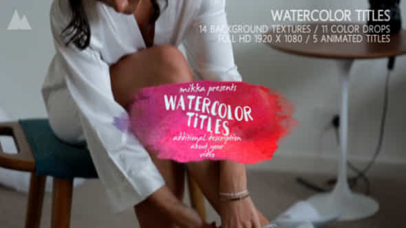 WaterColor Titles - VideoHive 19822483