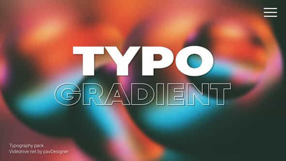 Typography Gradient - VideoHive 48491155