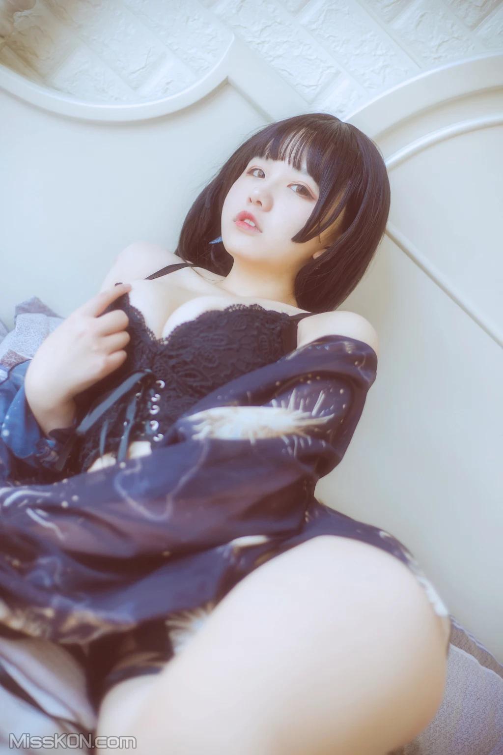 Coser@阿半今天很开心: 黑色吊带 (23 photos)(8)