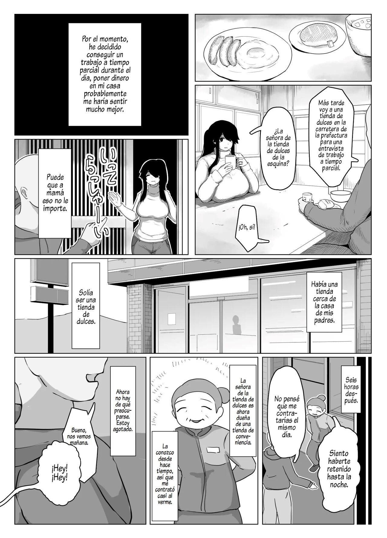 [hahayamoya (moya)] Oyasumi, Okaa-san I  Good Night, Mom I [Spanish]  [Al Chile no Sé Scan]