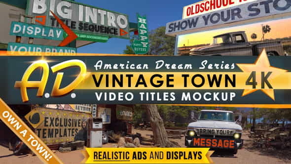 Vintage Town Titles Intro | - VideoHive 31902618