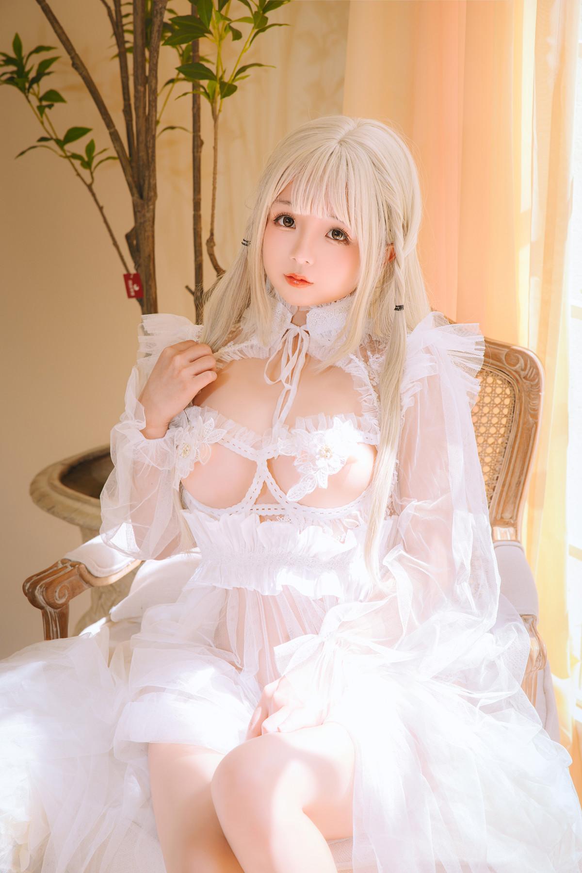 Cosplay Rinaijiao日奈娇 白纱衣 Set.01(33)