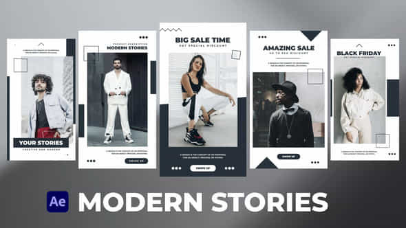 Modern Stories For After Effects - VideoHive 54493415