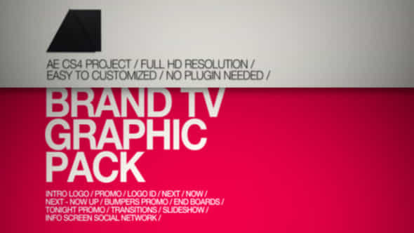 Brand Tv Graphic Pack - VideoHive 3282352