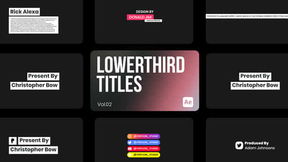 Lowerthird Titles 2 - VideoHive 44221376