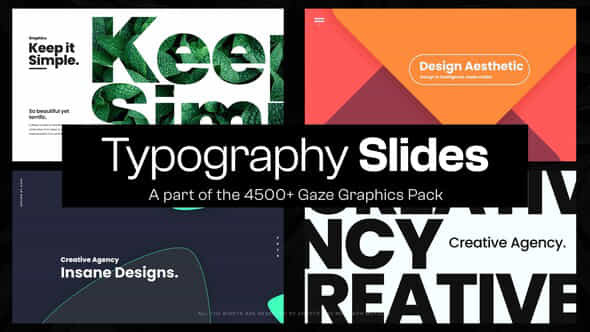 10 Typography Slides Viii - VideoHive 48941613