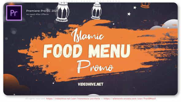 Islamic Food Menu - VideoHive 35864362