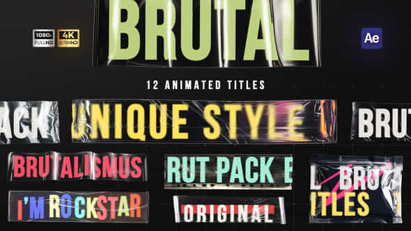 Daring Text Titles - VideoHive 56057572