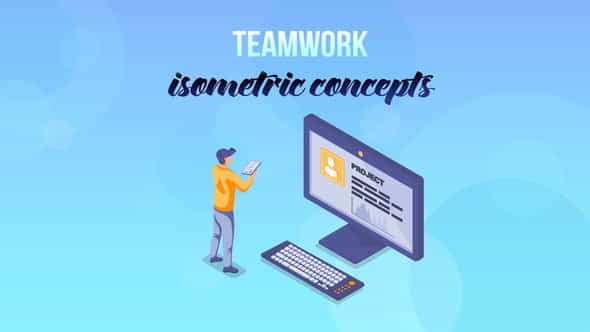 Teamwork - Isometric Concept - VideoHive 27529370