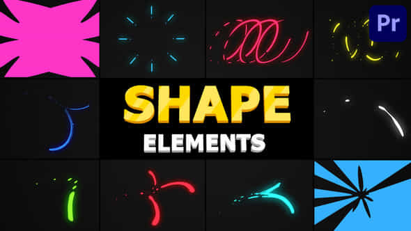 Flying Shapes - VideoHive 28872423