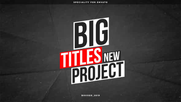 Big Titles Ae - VideoHive 39474805