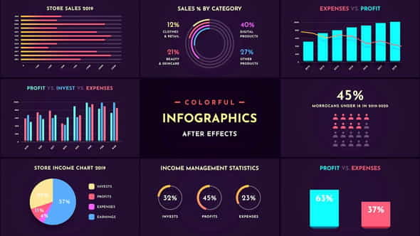 Colorful Infographics Vol.1 - VideoHive 28857591