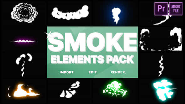 Cartoon Smoke Elements - VideoHive 22809314