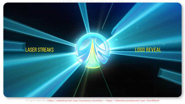 Laser Streaks Logo Reveal - VideoHive 52005950