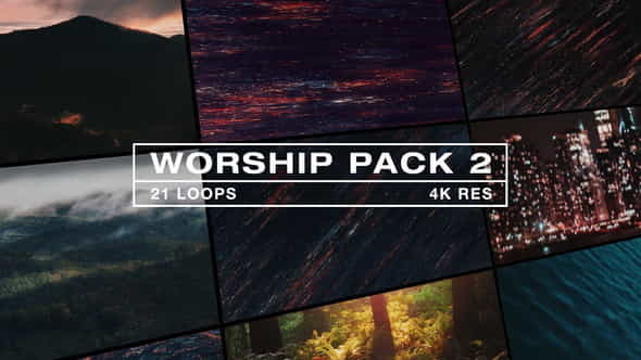 Worship Backgrounds Pack 2 - VideoHive 34883488