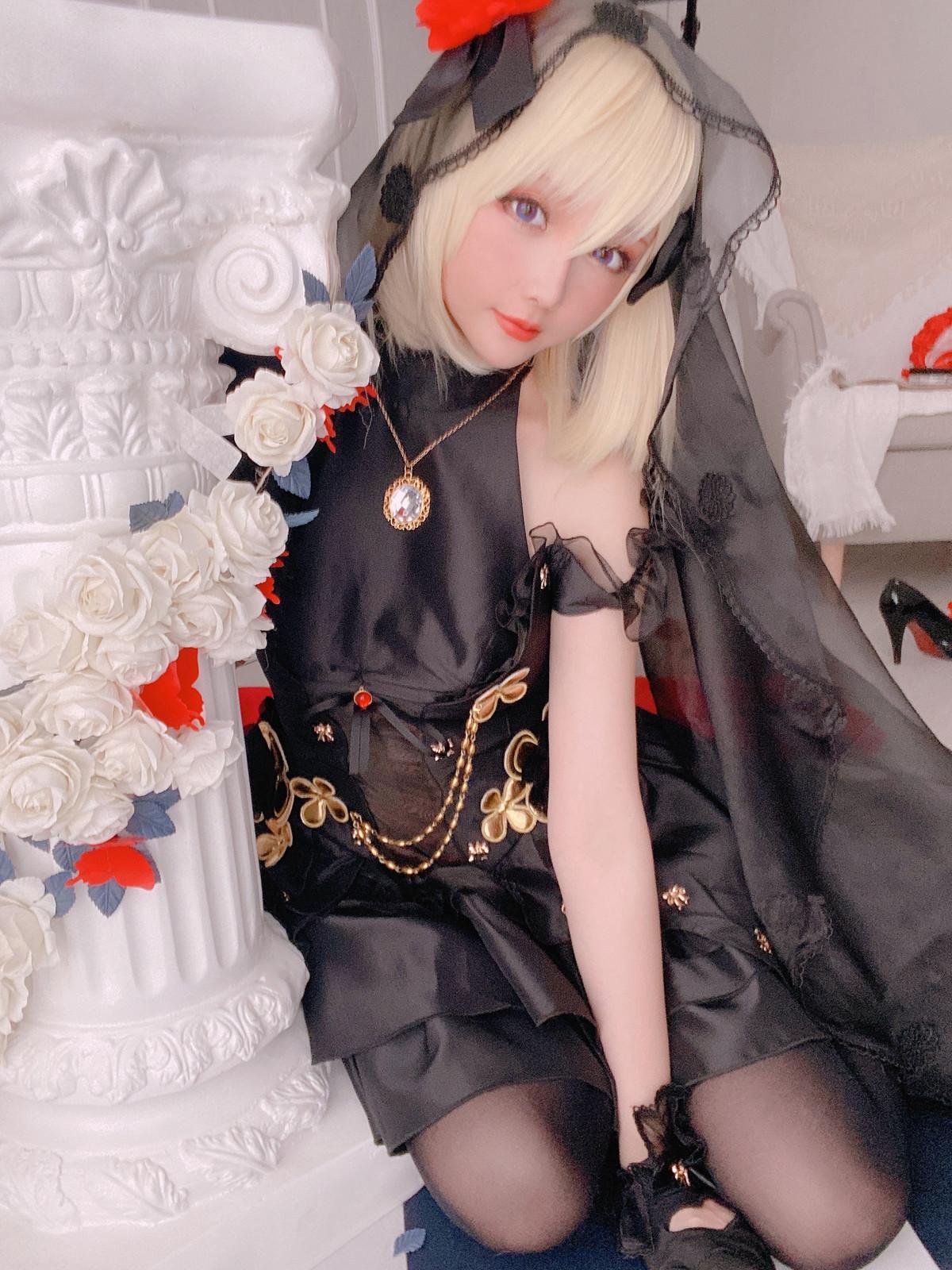 Cosplay 星之迟迟Hoshilily Z23婚纱(35)