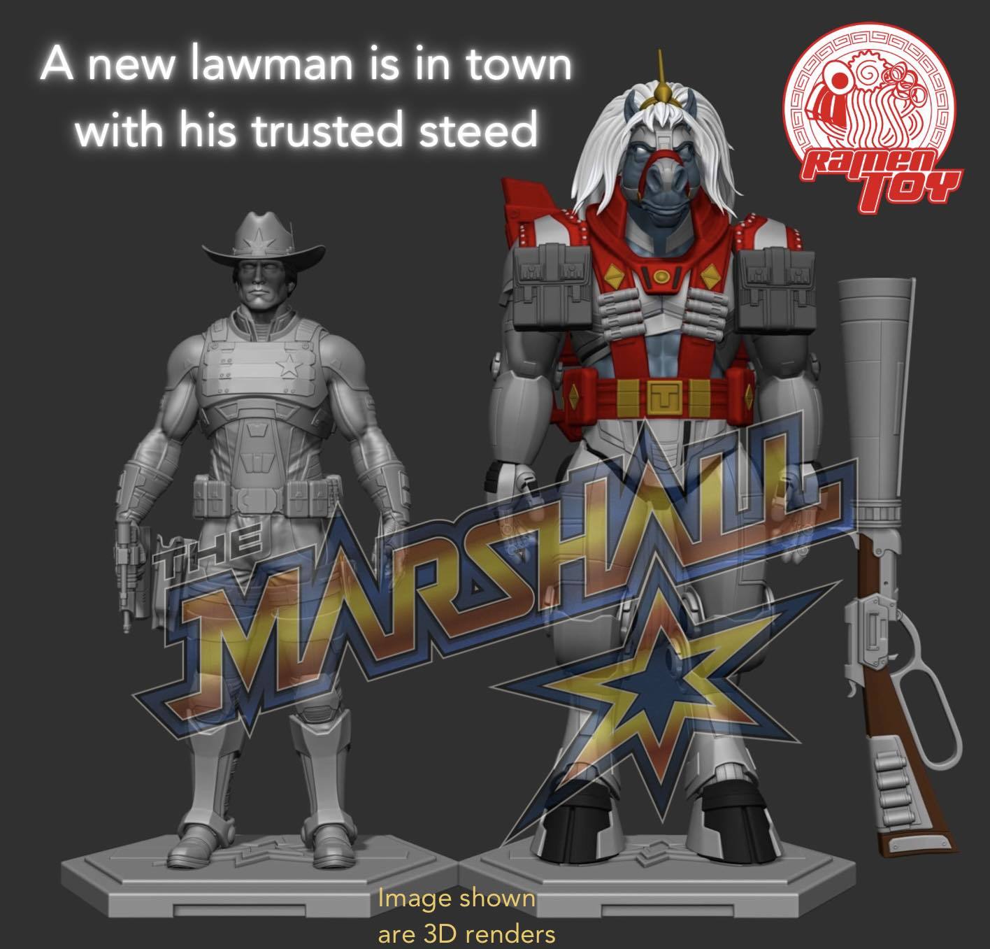 RAMEN TOY'S THE MARSHALL - Three Zero Figure Preview - THIRTY/THIRTY From  BraveStarr Returns! 