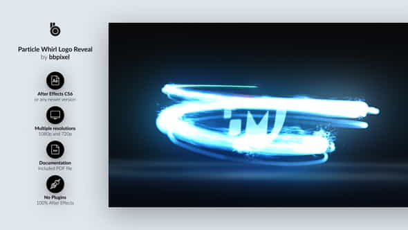 Particle Whirl Logo Reveal - VideoHive 28197010