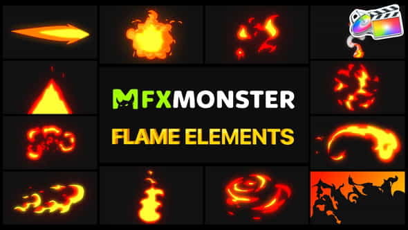 Flame Elements | FCPX - VideoHive 28914472