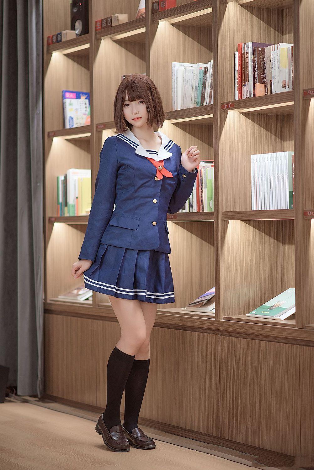 [福利女神cosplay] 大大卷卷小卷 - 加藤惠校服(17)