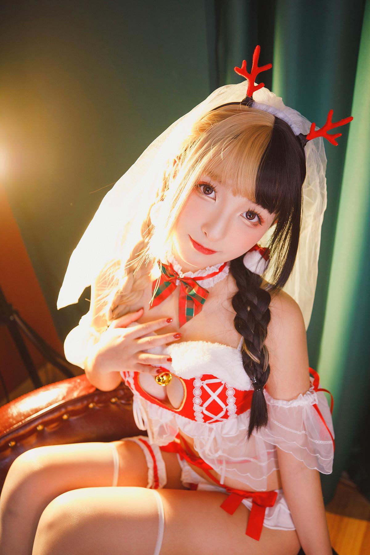 Cosplay 神楽坂真冬 绝对企画-圣诞小鹿《鹿の恩返し》 Set.01(59)