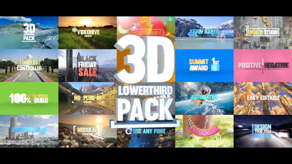 3D Titles Pack - VideoHive 20897214