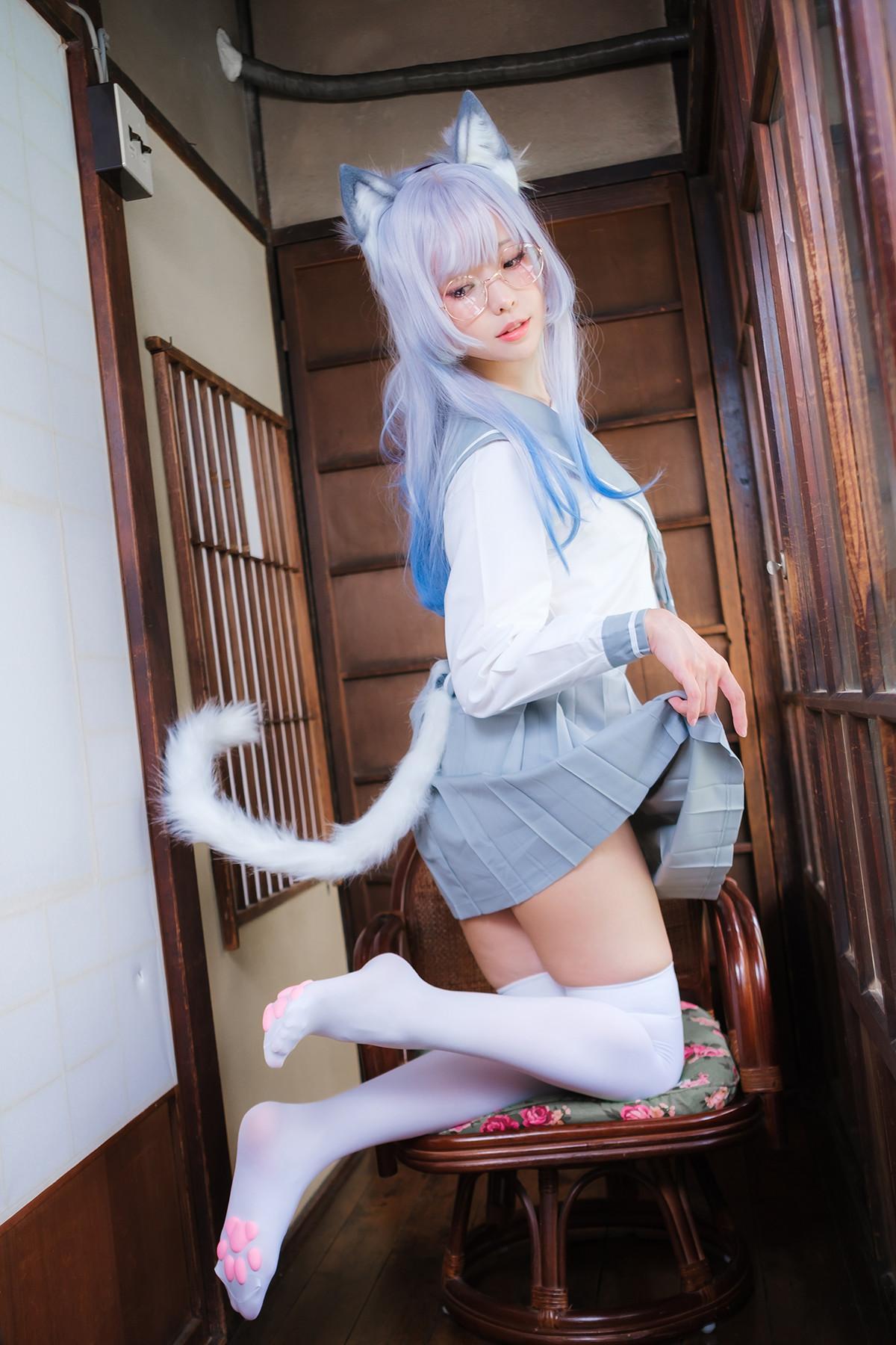 Cosplay ElyEE子 Veranda White Cat緣廊白貓(20)