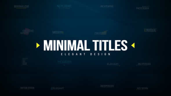 Minimal Titles for - VideoHive 37189571