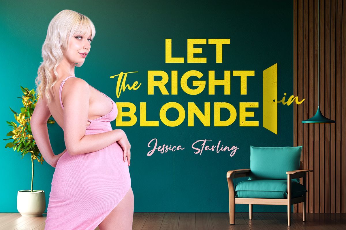 [BaDoinkVR.com] Jessica Starling - Let the Right Blonde In [2023-10-17, Babe, Big Ass, Big Boobs, Big Tits, Blonde, Blowjob, Cowgirl, Cum On Pussy, Cum on Stomach, Cum on Tits, Cumshots, Curvy, Doggy Style, Hairy, Hardcore, High Heels, Lingerie, MILF, Natural, PAWG, Pornstar, POV, Reverse Cowgirl, Titsjob, Titty Fucking, Trimmed Pussy, VR, 4K, 2048p] [Oculus Rift / Vive]