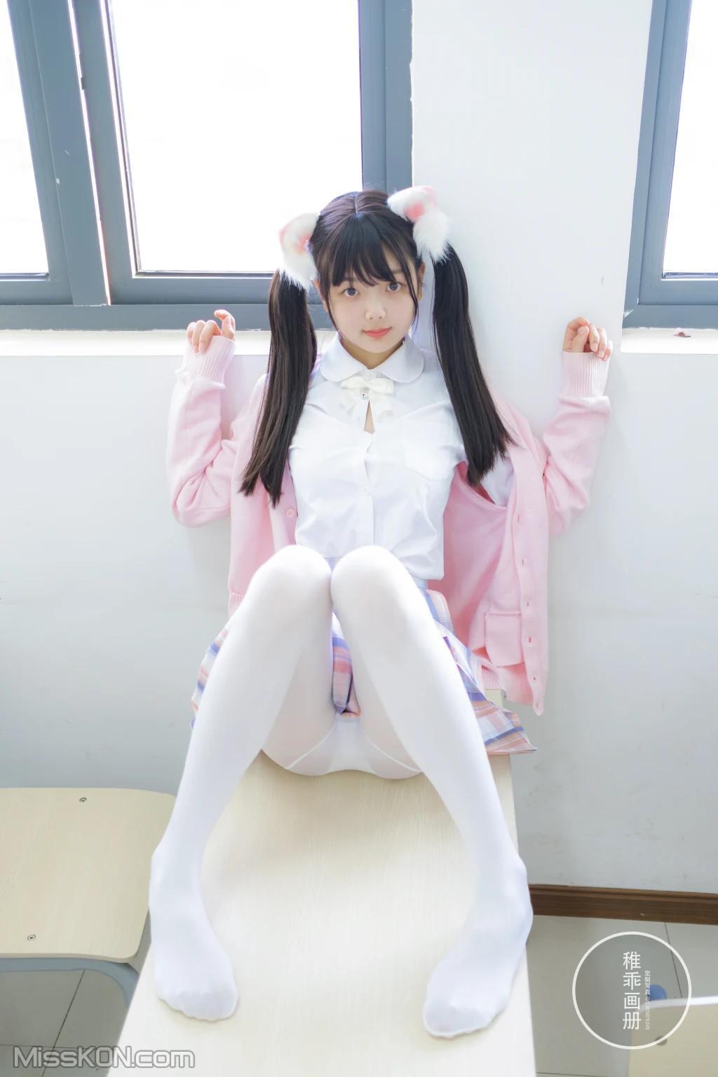 Coser@稚乖画册: 晴空04 夜夜 80d 白丝jk (63 photos )(17)