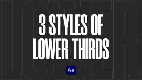 Lower Thirds Pack | AE - VideoHive 36321245