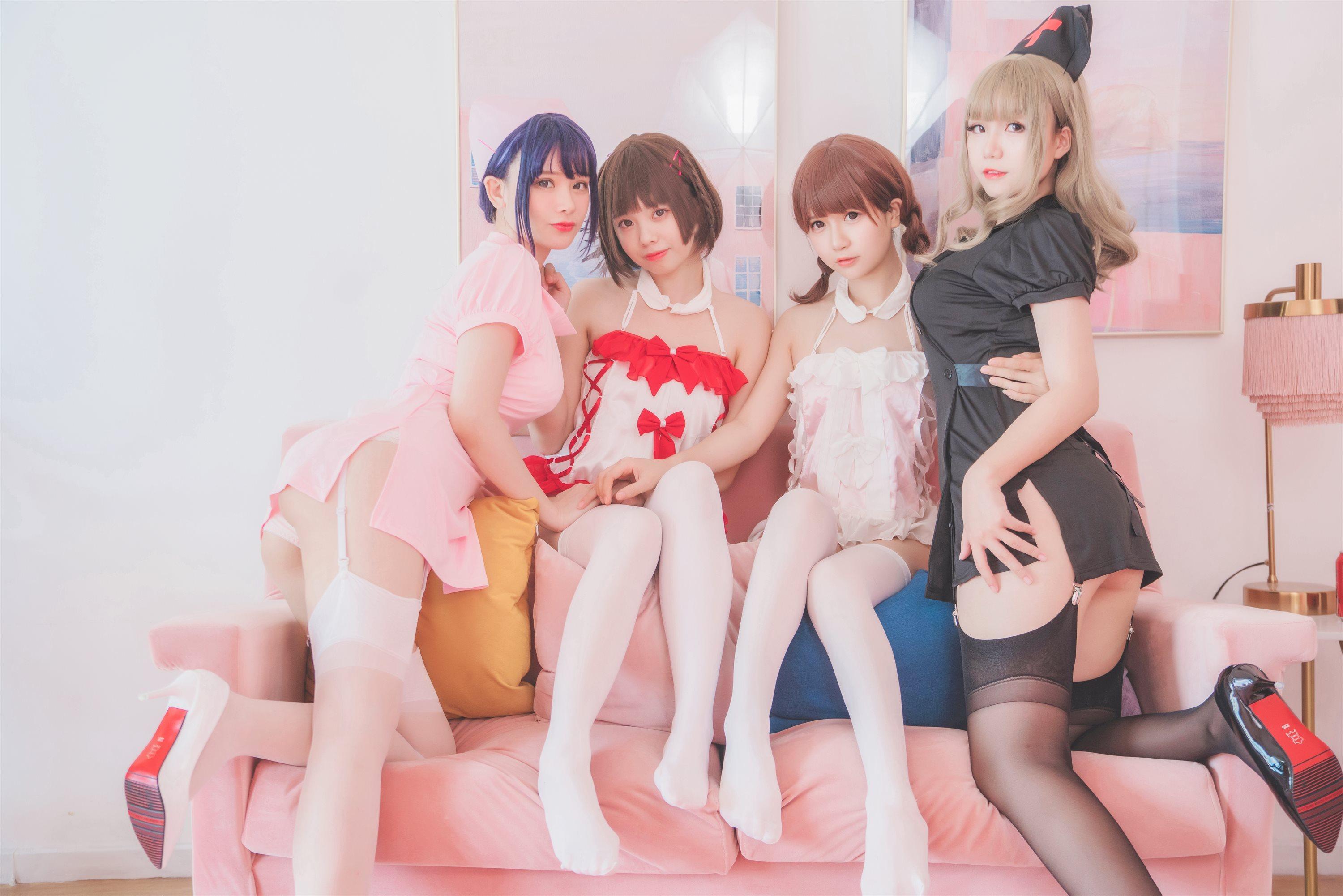 白金Saki-小野妹子w×宅夏×前羽 四人彼女电子档(161)