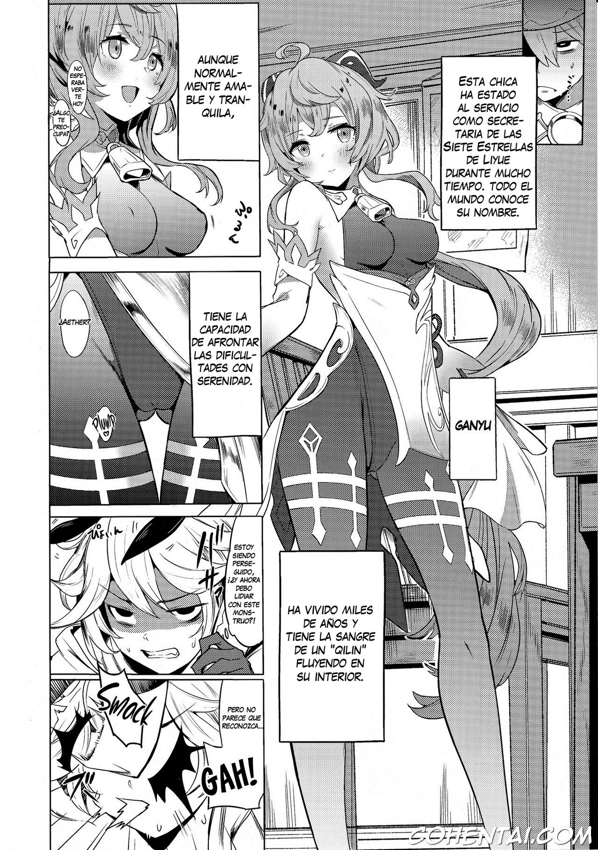 Ganyu Zangyouchuu (Genshin Impact) xxx comics manga porno doujin hentai español sexo 