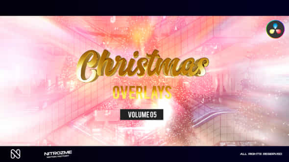 Christmas Overlays Vol 05 For Davinci Resolve - VideoHive 49585502