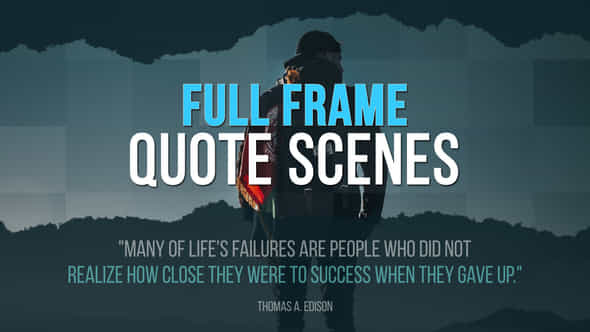 Full Frame Quote - VideoHive 47408788