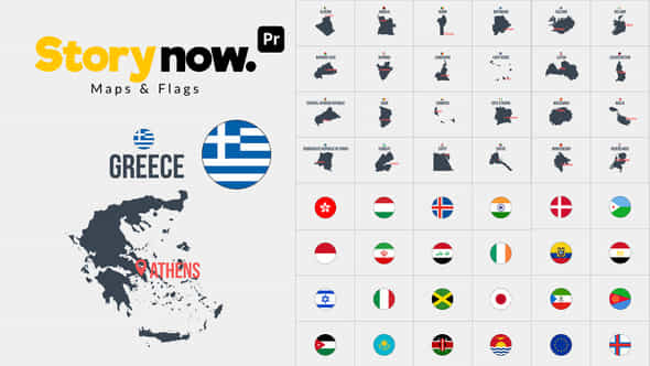 Story Now Maps Flags For Premiere Pro - VideoHive 53527832